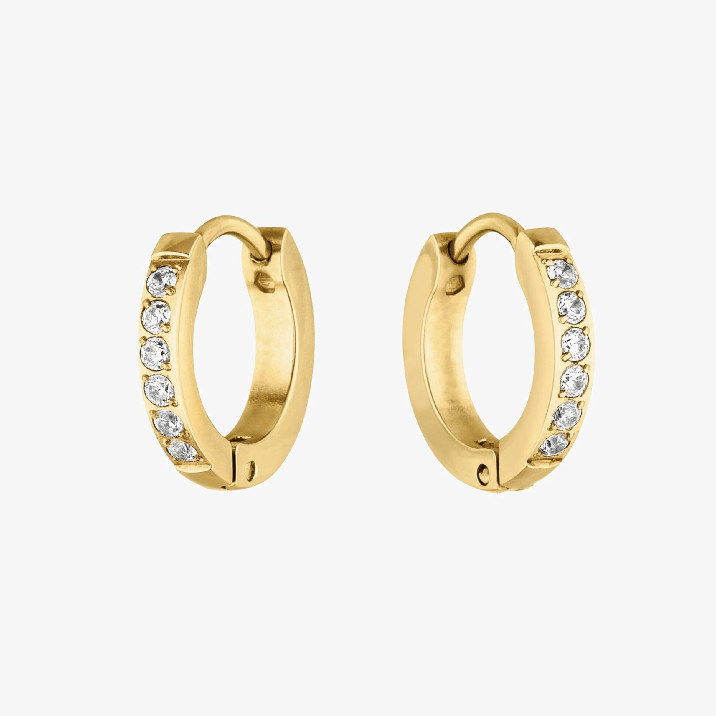 Tiny Gold Hoop Earrings - Image 12