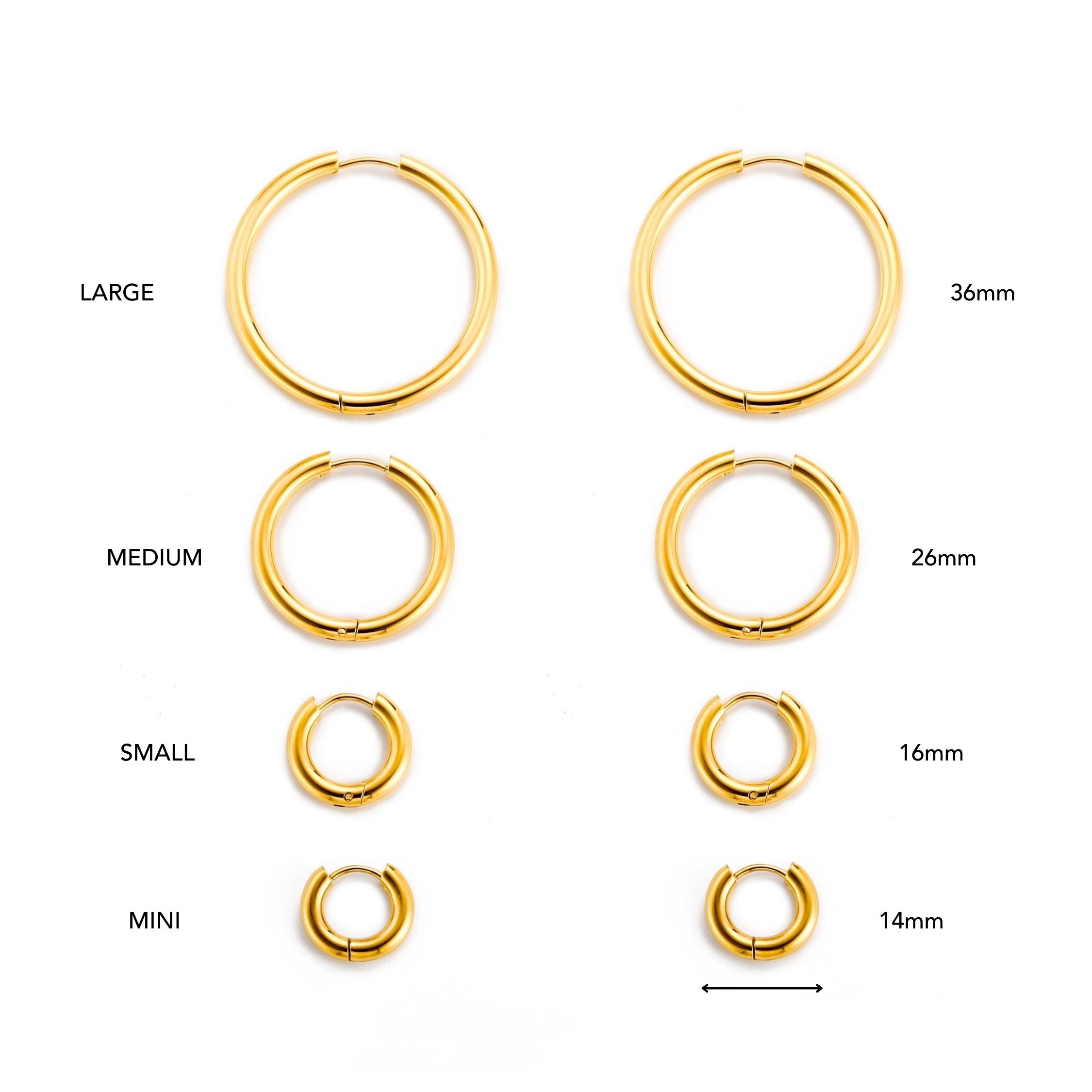 Thick Hoop Earrings - Image 5
