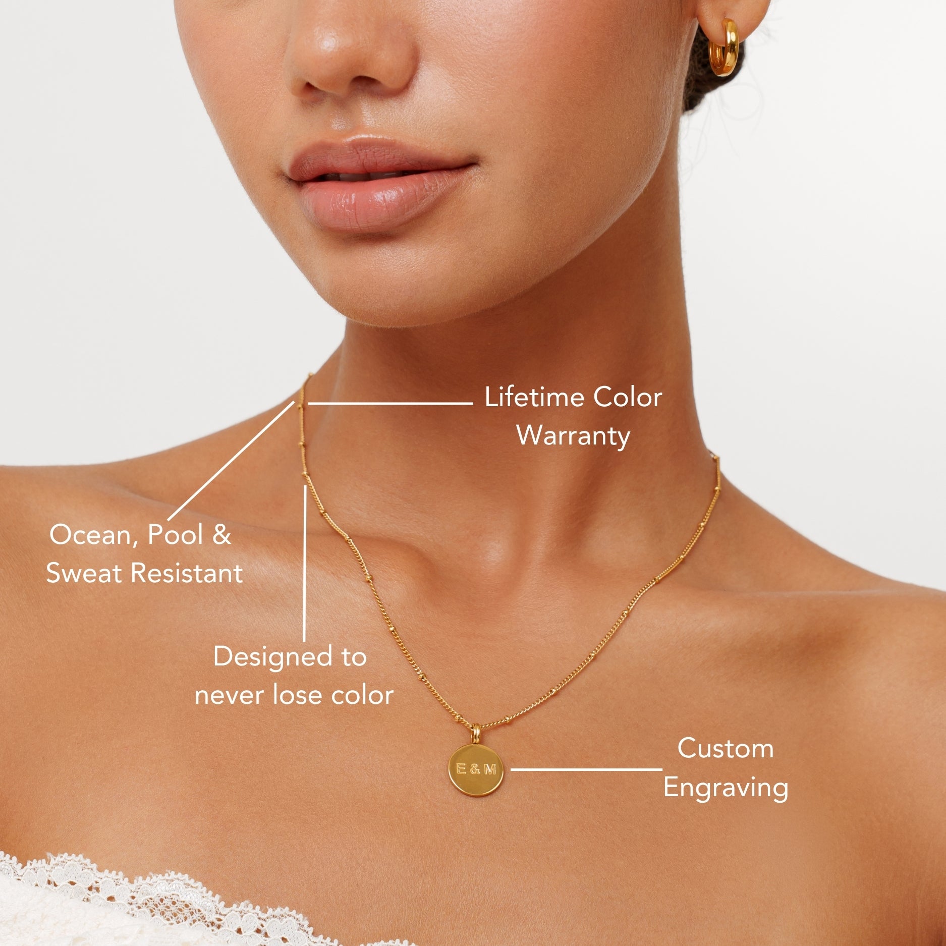 Dainty Medallion Necklace - Image 6