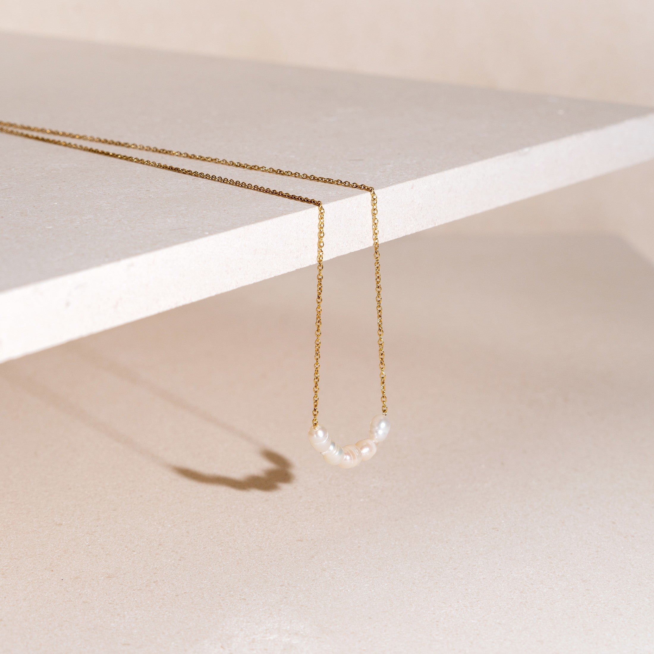 Dainty Freshwater Pearl Necklace - Image 3