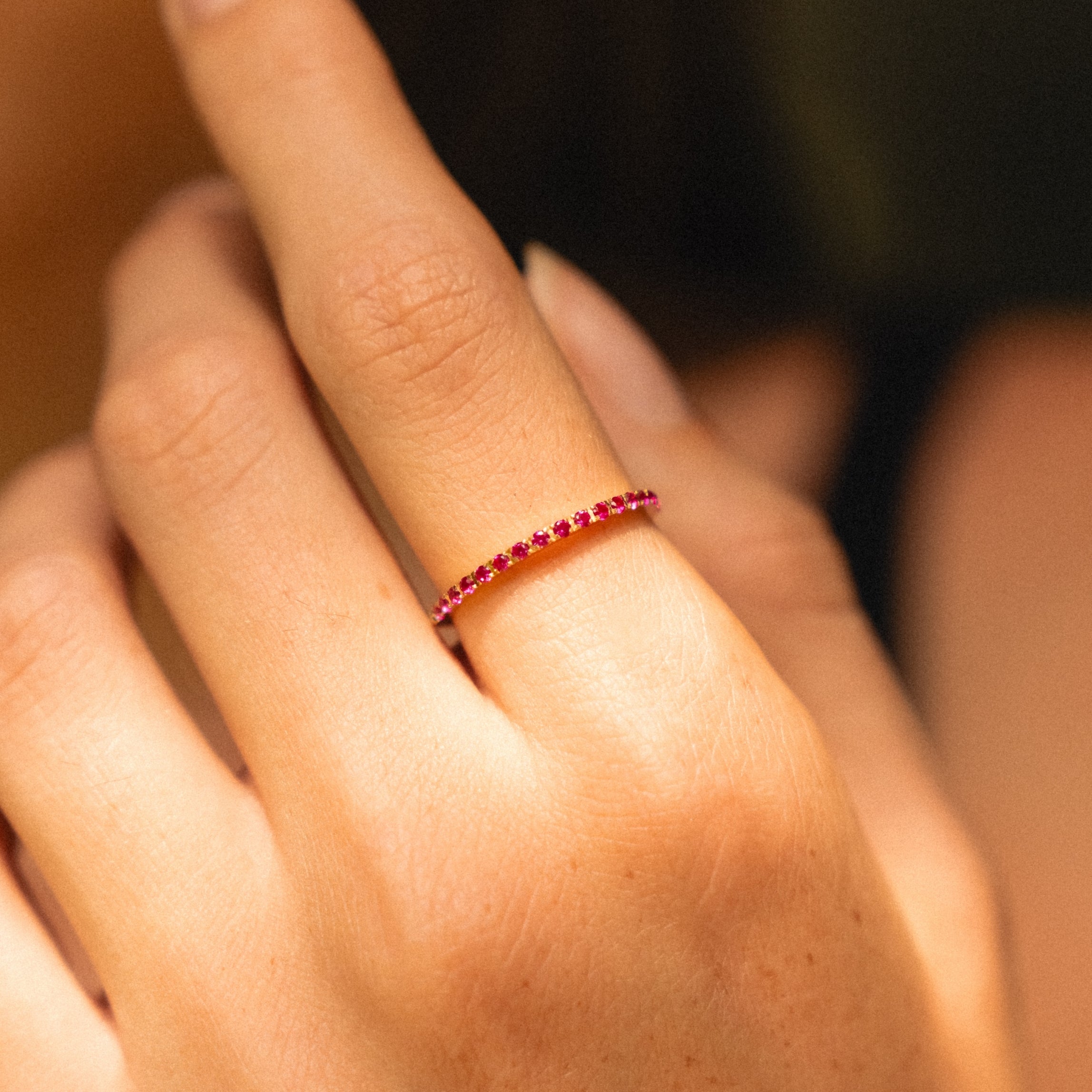 Bordeaux Thin Ring - Image 2