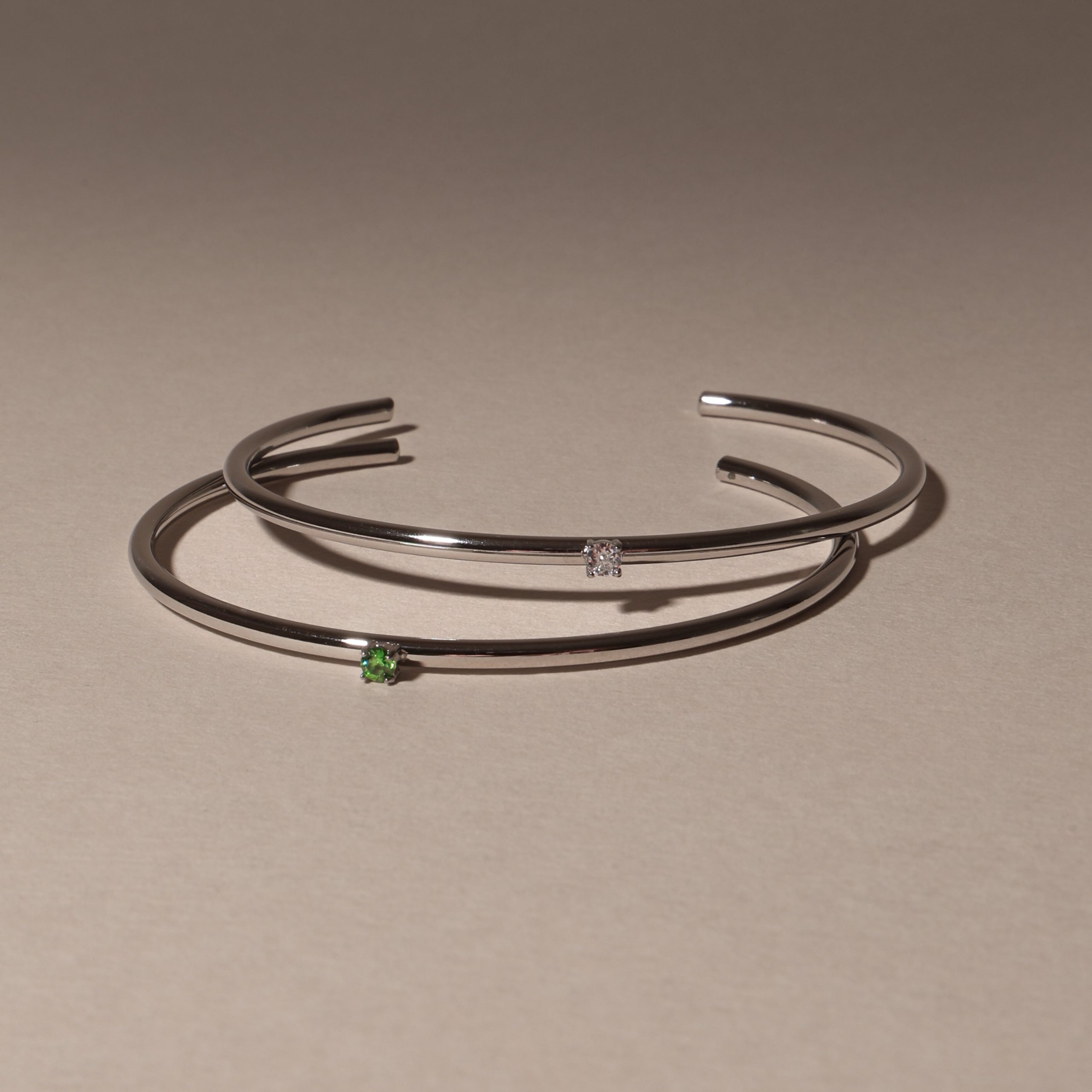 Thin Emerald Cuff - Image 9