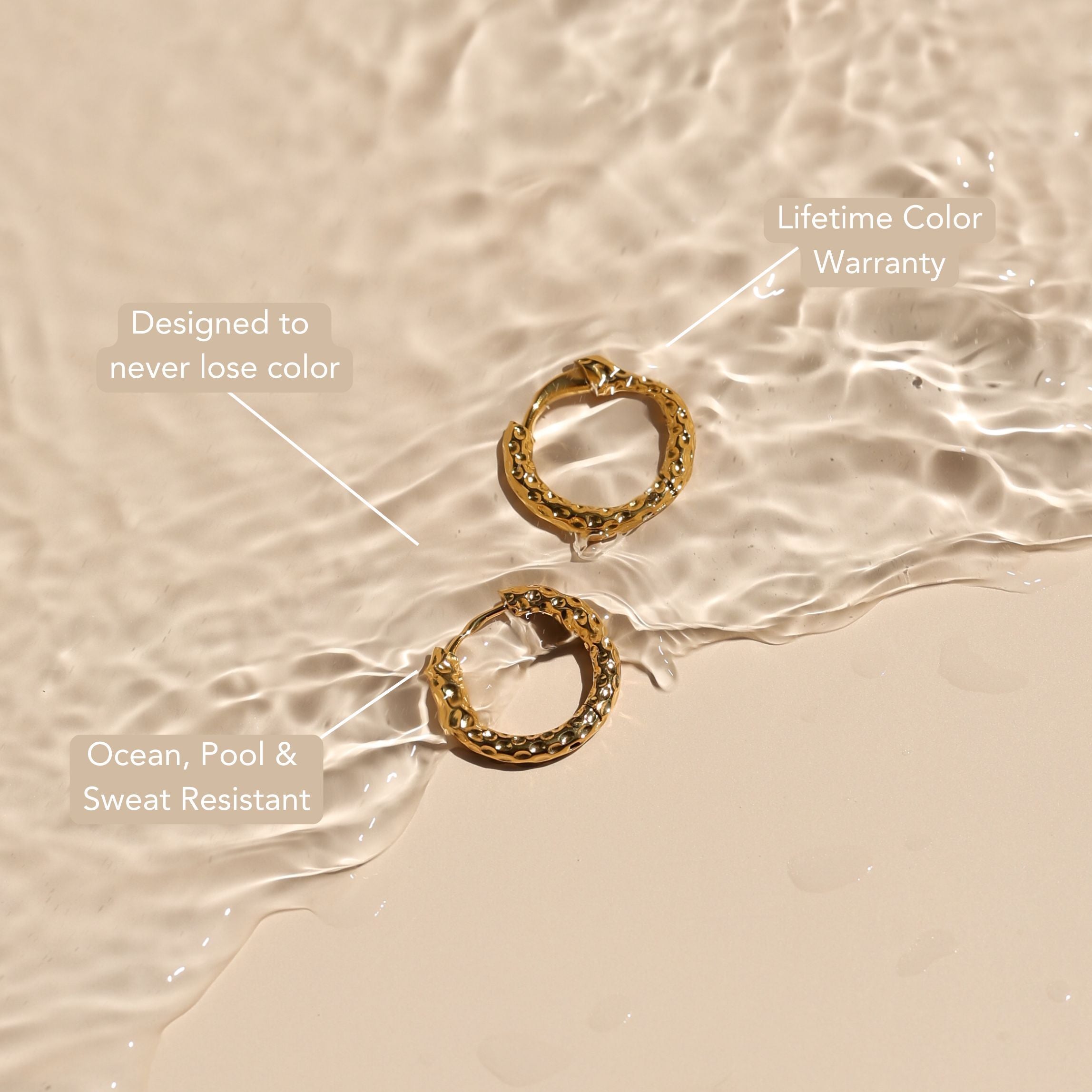 Hammered Hoops Earrings - Image 17