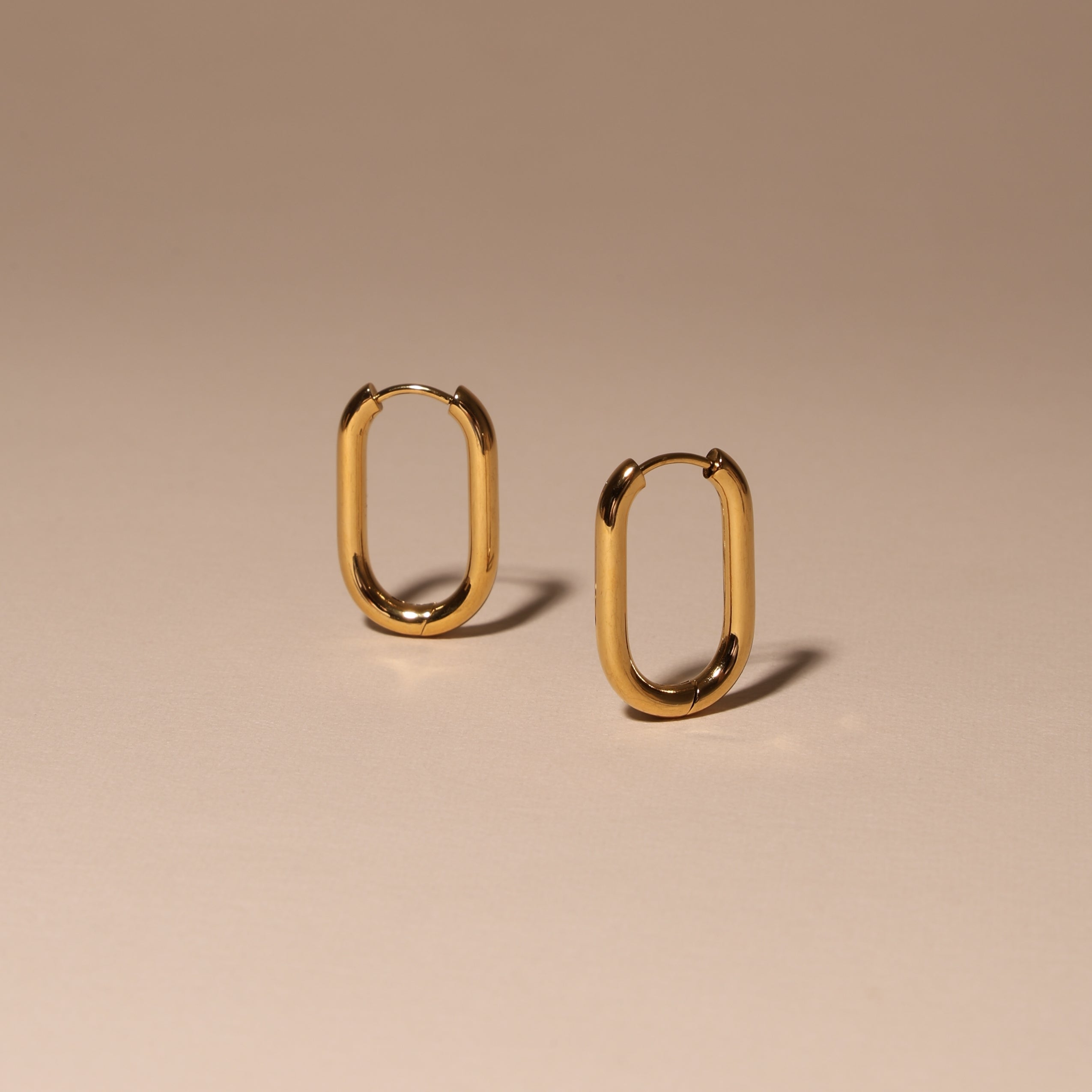 Oval Hoop Earrings - Image 3