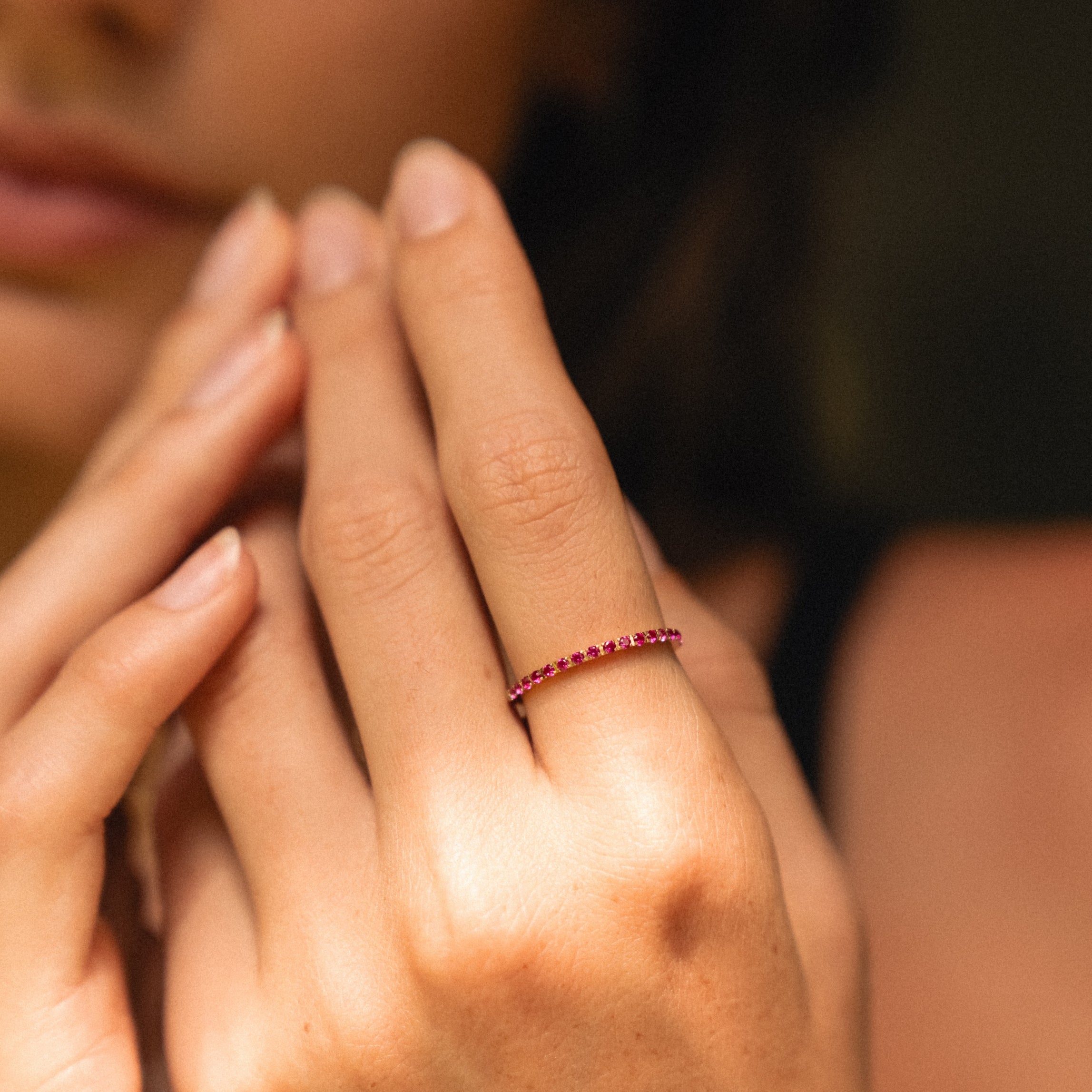 Bordeaux Thin Ring - Image 5