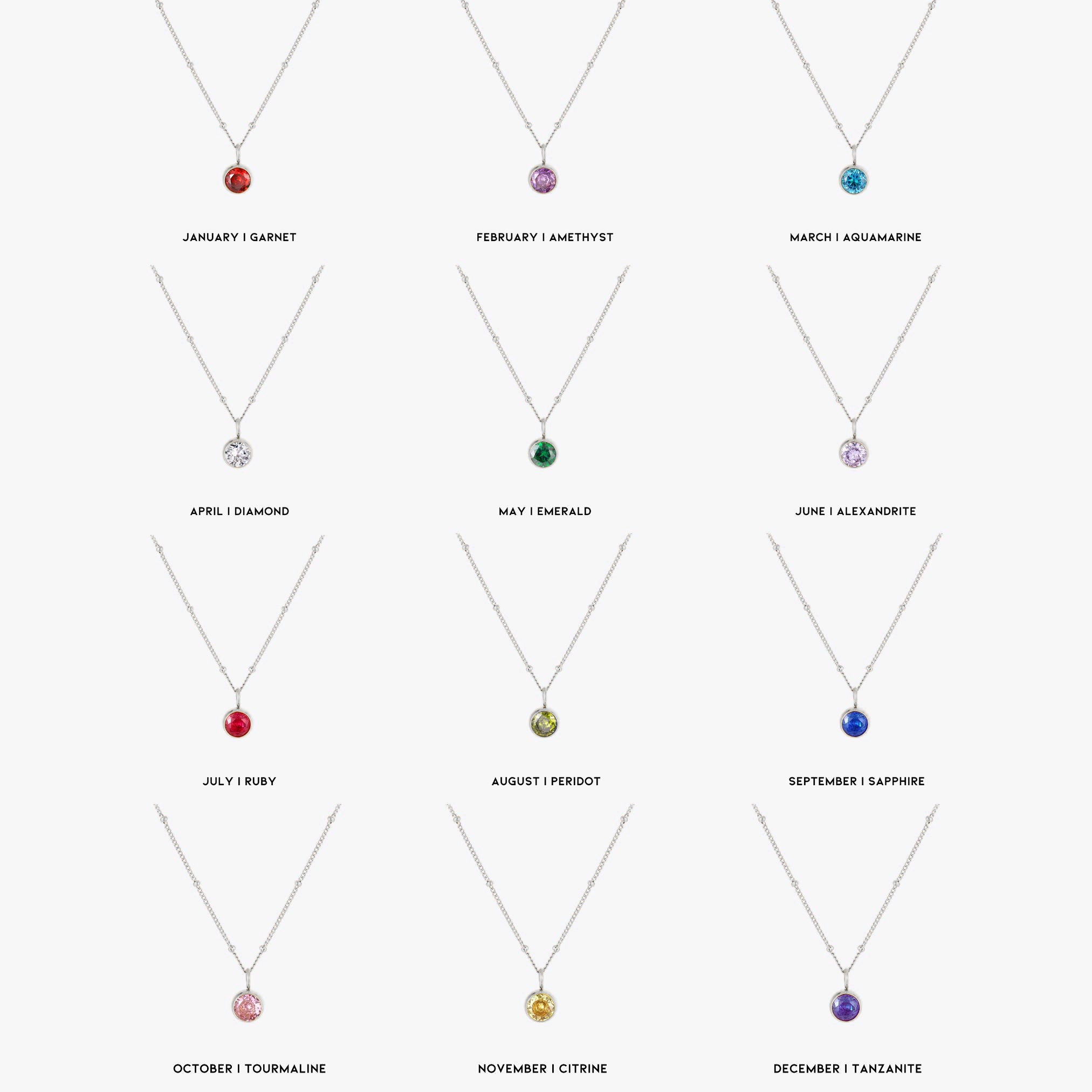 Birthstone Necklace - Image 35