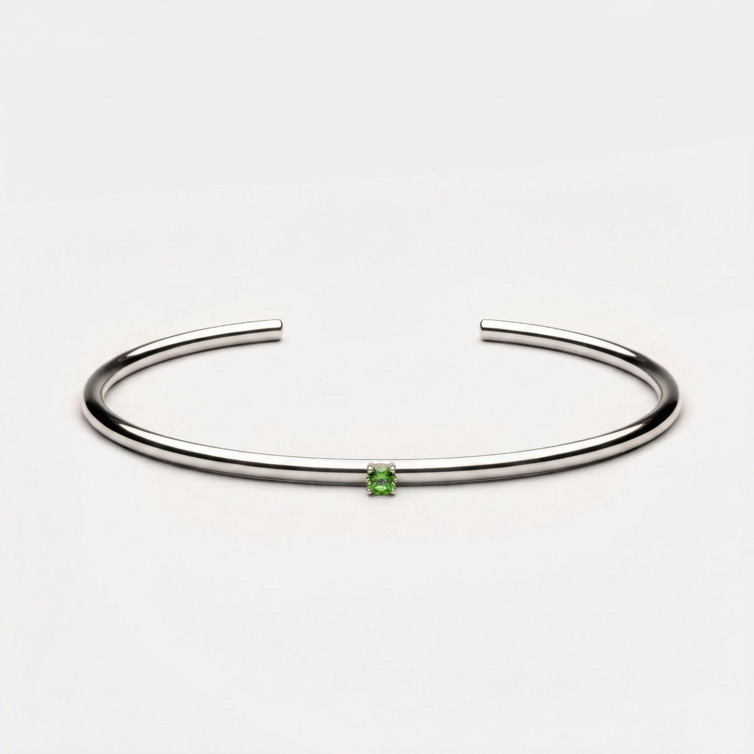 Thin Emerald Cuff - Image 8