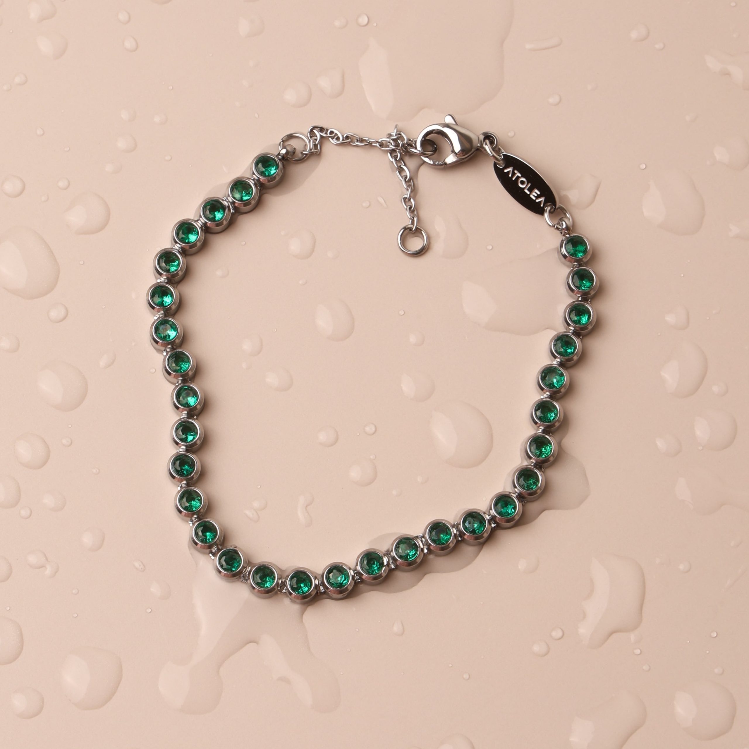 Green Tennis Bracelet - Image 8