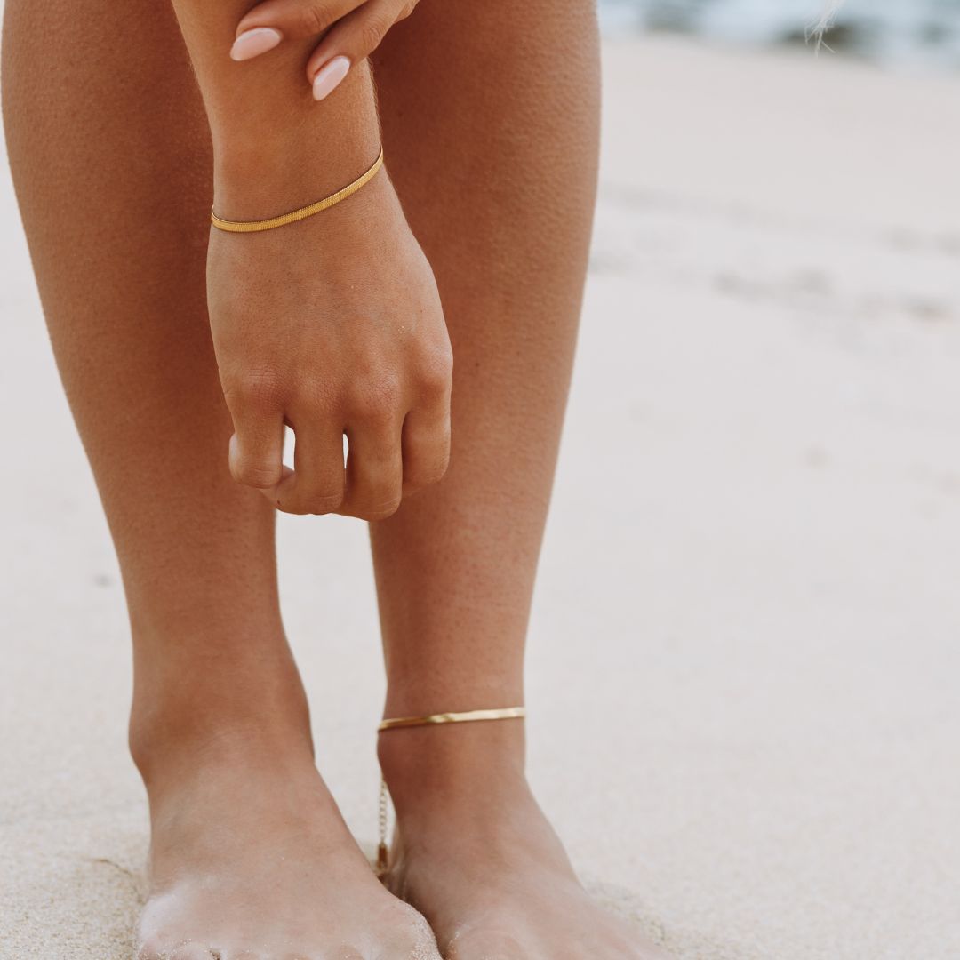 Kauai Herringbone Anklet - Image 2